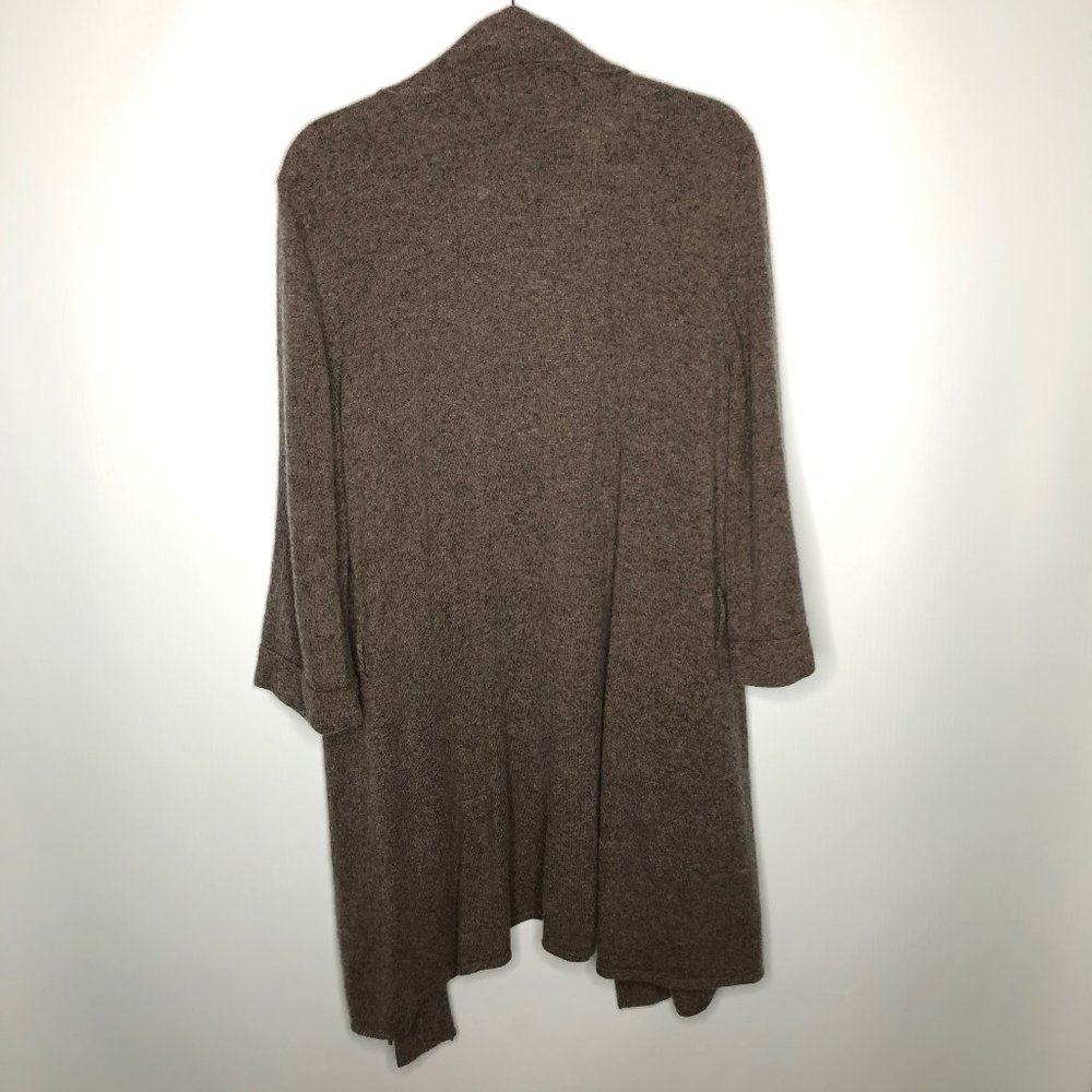 Hannah Rose Grey Cashmere Cardigan Sweater - Picture 4 of 4